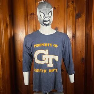 American Vintage M Collegiate 3/4 Sleeve Tee Navy Regular